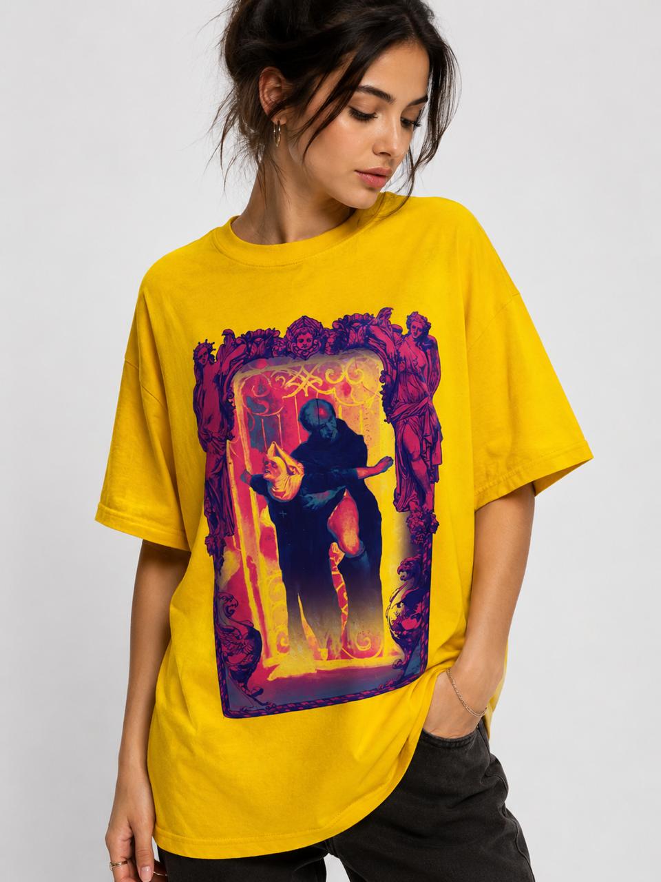 LucidSickness “The Sin” Neon Gothic Graphic T-Shirt